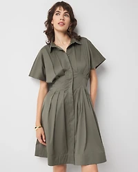 Poplin Corset Shirt Dress