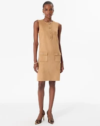 Petite Faux Suede Shift Dress