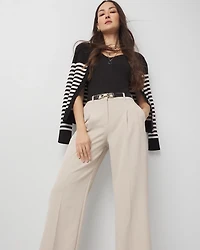 Pleated Wide Leg Pants