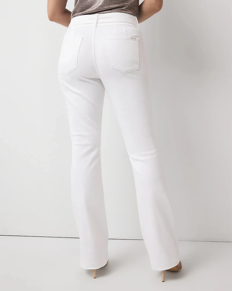 Extra High-Rise Belted Skinny Flare Jean