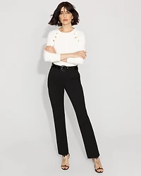 Petite High-Rise Zoey Straight Leg Pant