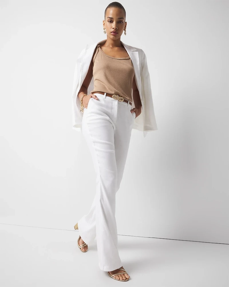 Metallic Knotted Shoulder Tank