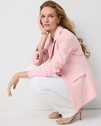 Ruched Sleeve Blazer