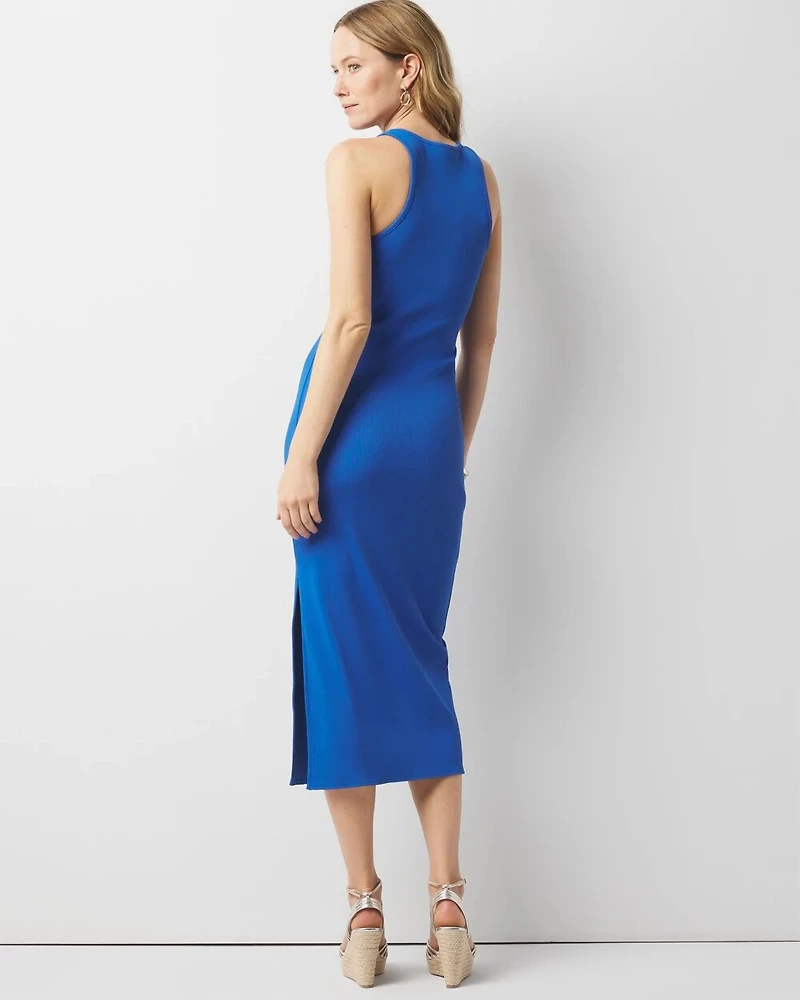 WHBM® FORME Rib Sleeveless Midi Dress