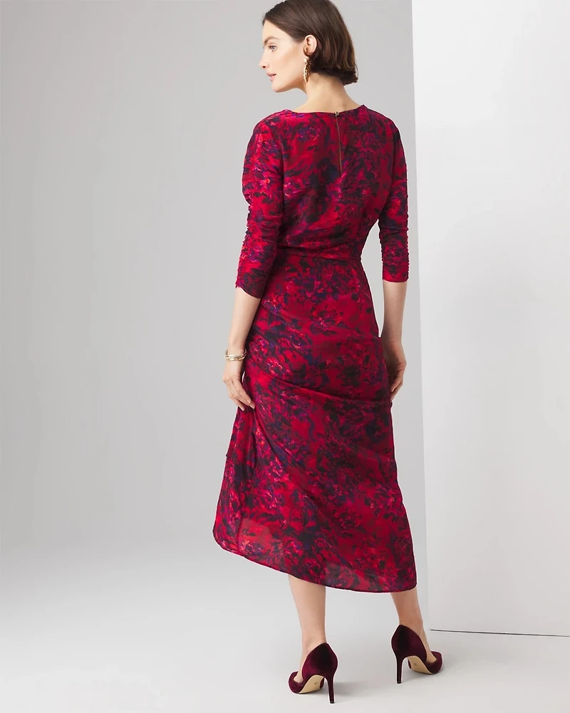 Ruched Midi Dress