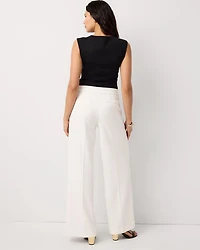 Knit Crepe Pull-On Wide Leg Pant