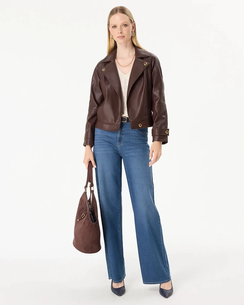 Faux Leather Jacket