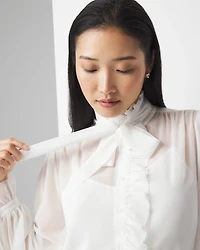 Chiffon Ruffle Blouse