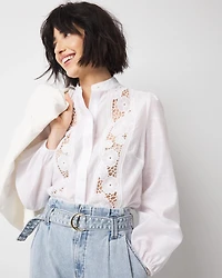 Floral Cutwork Shirt