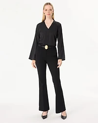 Raglan Sleeve Satin Shirt