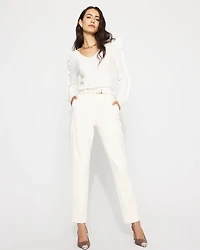 Ruffle Sleeve Pullover Sweater