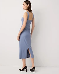 Square Neck Midi Dress