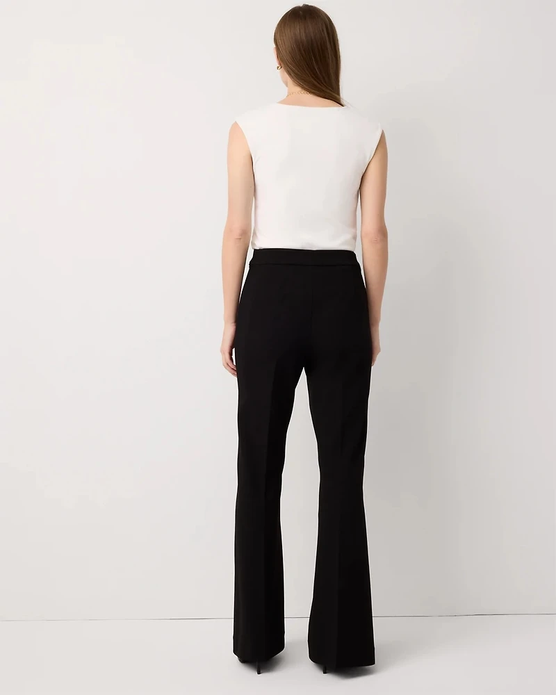 Crepe Stretch Flare Pants