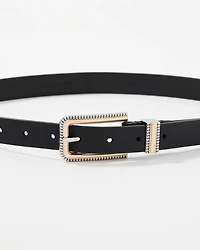 Etched Mixed Metal Pant Belt