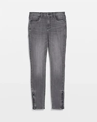 Petite High Rise Croc Skinny Ankle Jeans