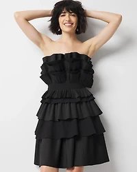 Tiered Ruffle Bustier Dress