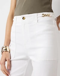 High-Rise Novelty Chain Trouser Jean