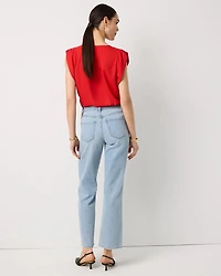 Mid-Rise Straight Ankle Jean