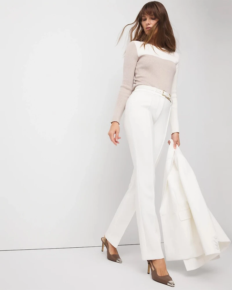 Double Weave Zoey Straight Pant