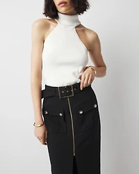 Belted Utility Skirt