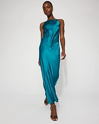 Square Neck Satin Slip Dress