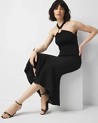 Petite Trumpet Flare Midi Skirt