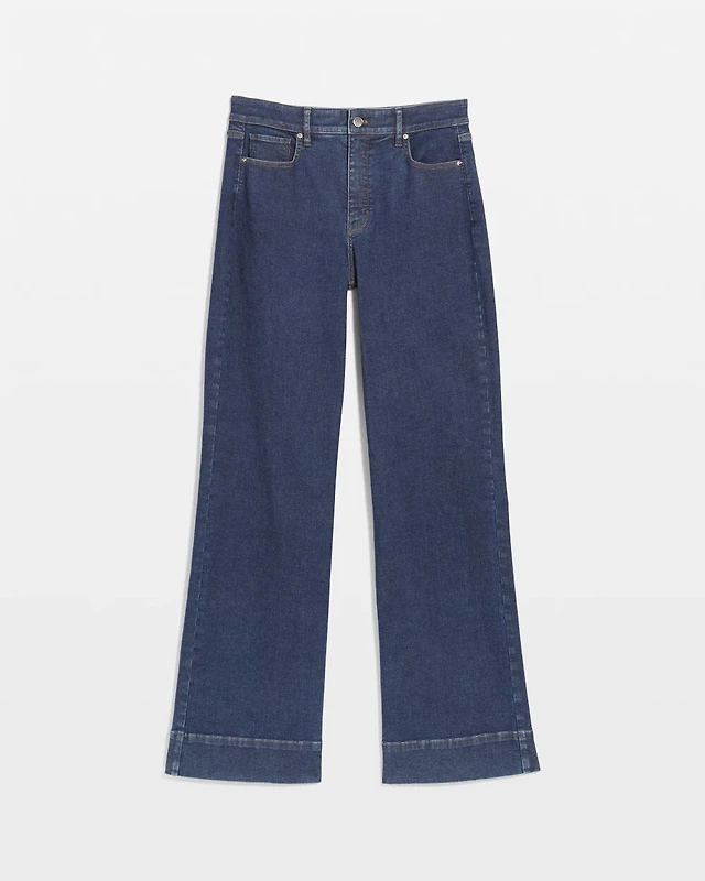 White House Black Market Extra High Rise Heatset Pinstripe Trouser