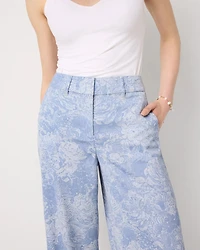 Floral High-Rise Wide Leg Pant