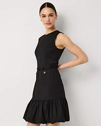 Bubble Hem Mini Dress
