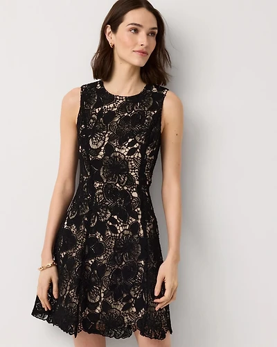 Fit + Flare Lace Dress