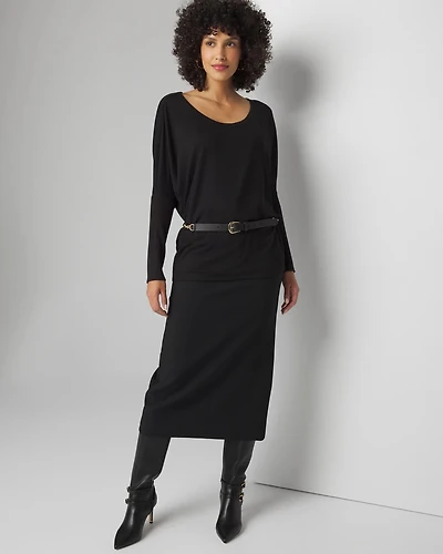 Long Sleeve Ribbed Tunic