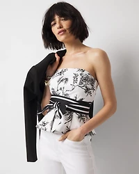 Tie-Waist Bustier