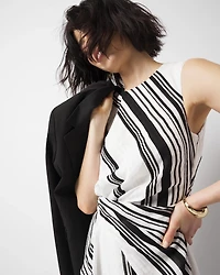 Asymmetric Twist Front Dress