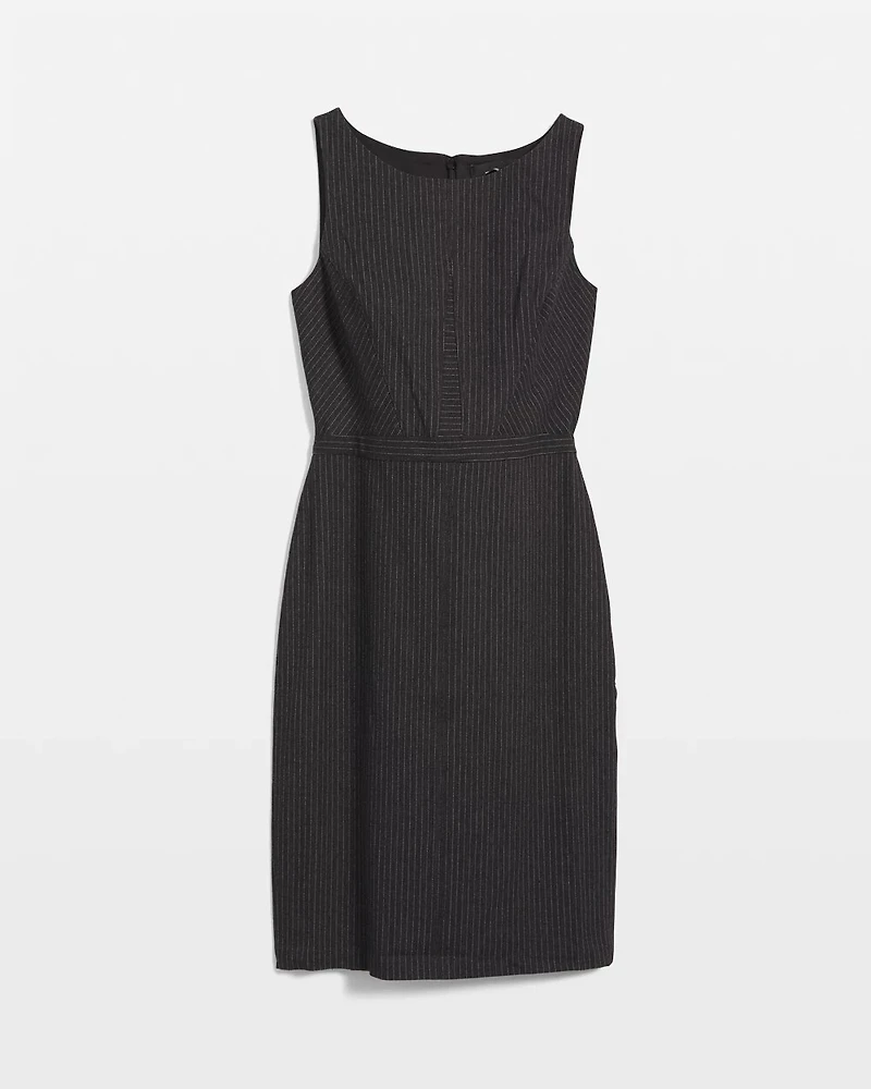 Pinstripe Sheath Dress