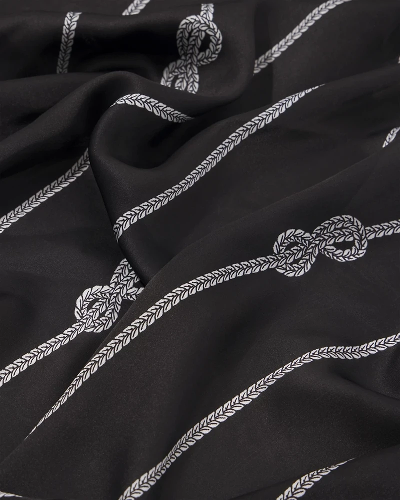 Rope Print Square Scarf