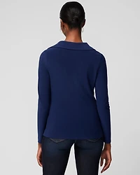 Collar Cowl Neck Long Sleeve Top