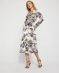 Floral Ruched Sheath Dress