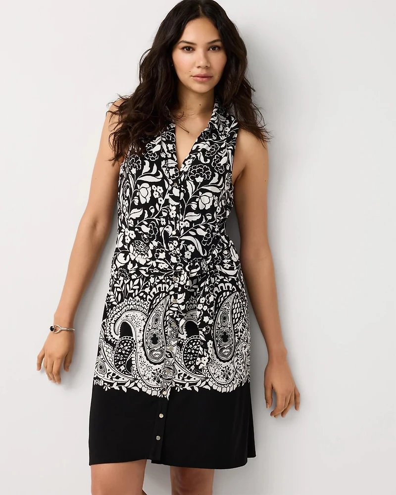 Petite Tie-Waist Shirt Dress