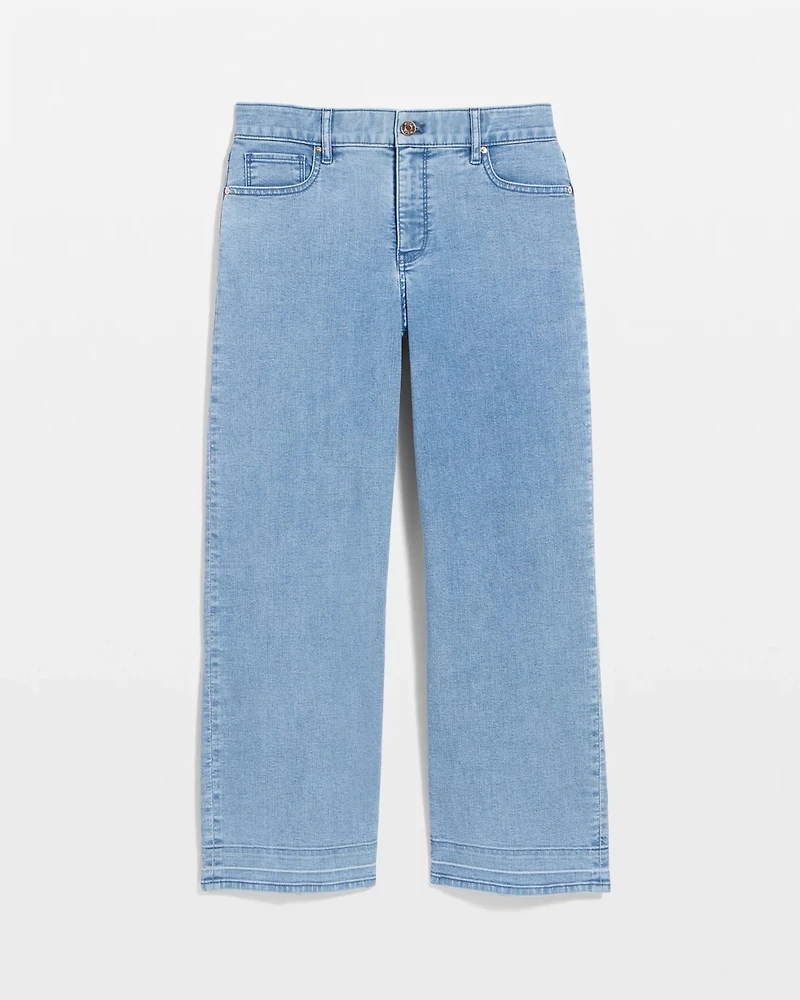 Featherweight High Rise Wide Leg Cropped Jean