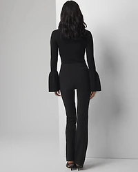 High-Rise Scuba Bootcut Pants