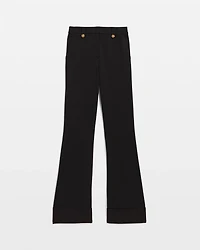 Button Detail High-Rise Piper Flare Pant