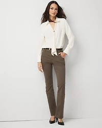 Pret Zip Hem High Rise Bootcut Jean