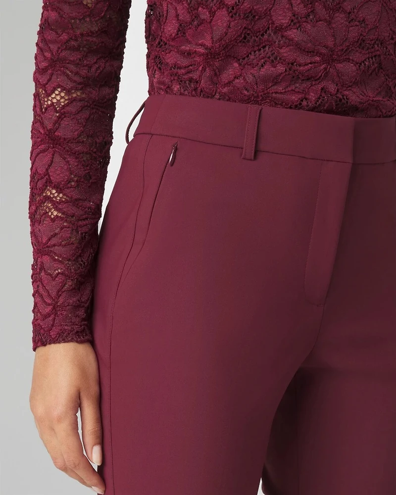 Elle Slim Ankle Pant in Scuba Knit