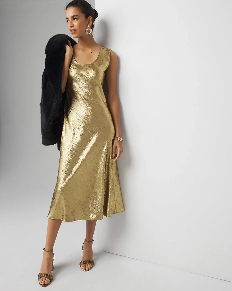 Petite Satin Slip Dress