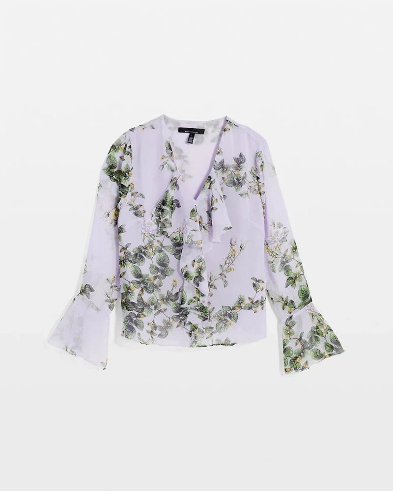 Floral Ruffle Blouse