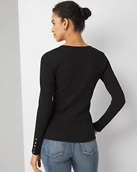 Long Sleeve Ribbed Tee