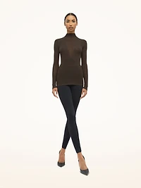Aurora Rib Net Top Long Sleeves