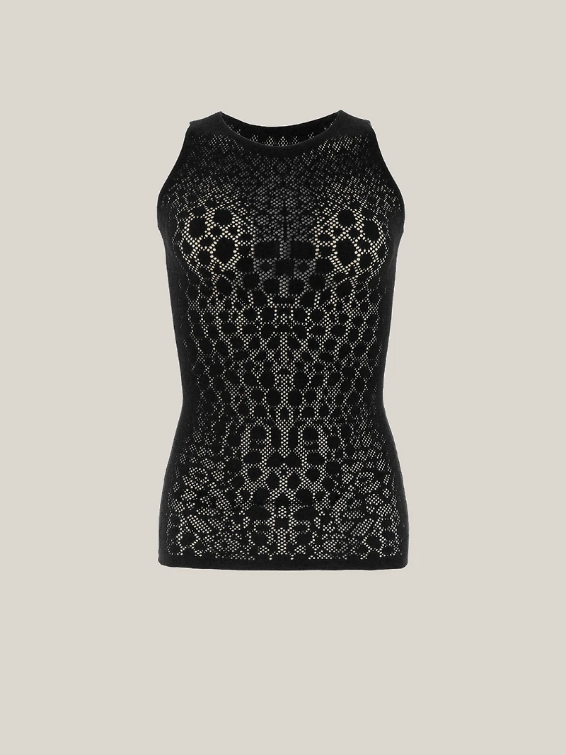 Reptile Net Top Sleeveless