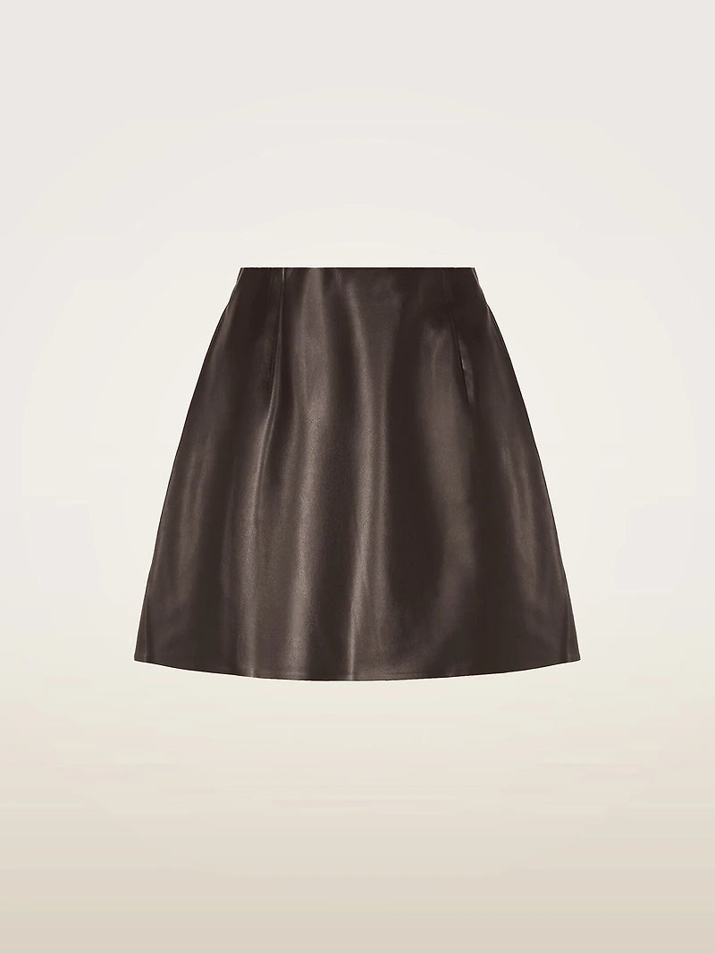 Faux Leather Skirt