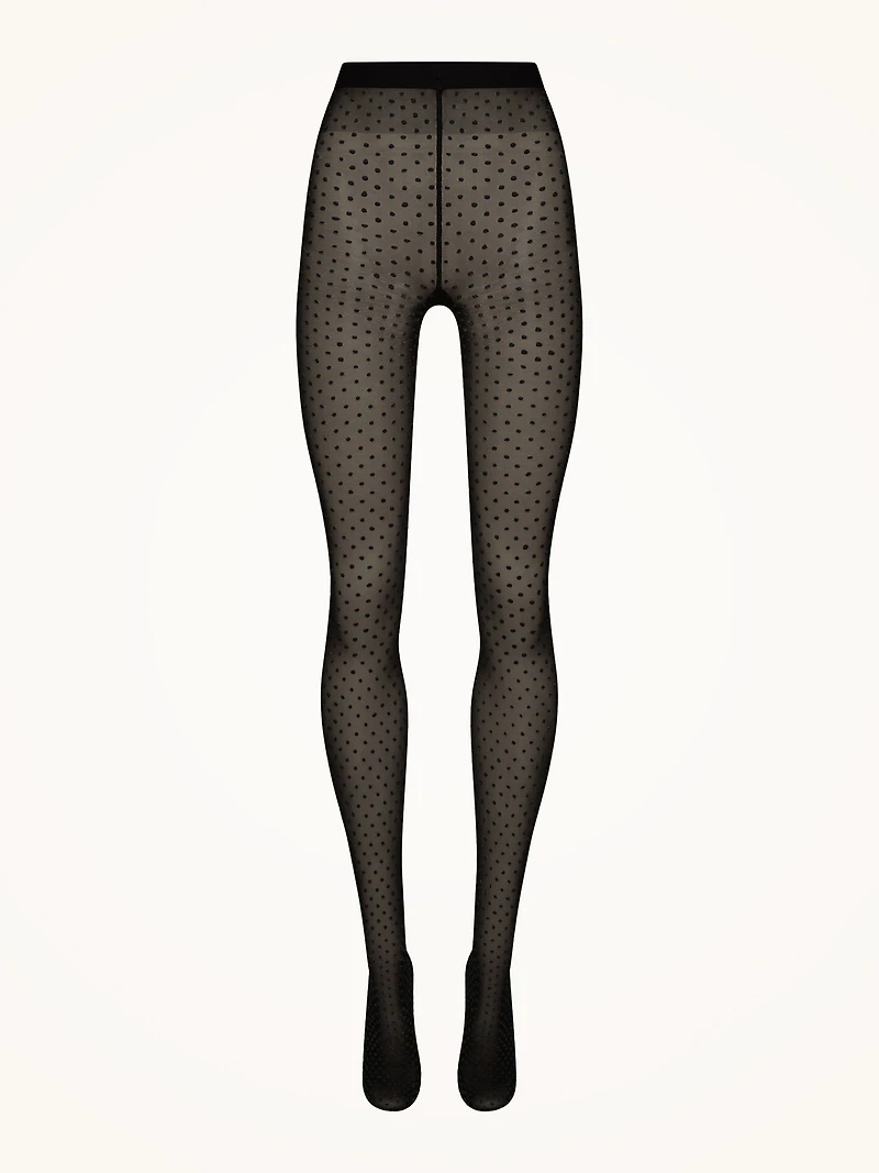 Satin Touch Dots Tights